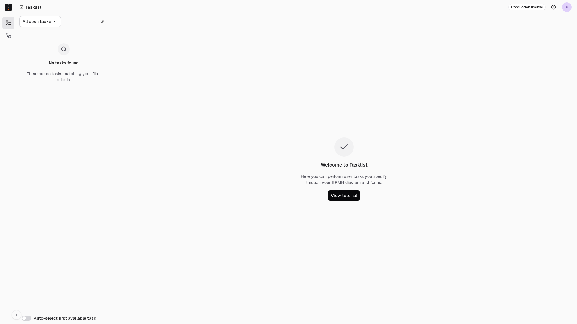 No tasks found in Tasklist