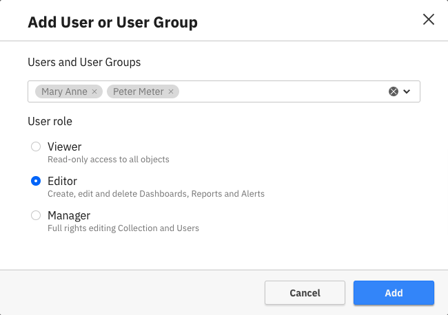 add user or user group