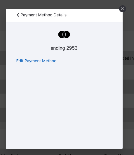 edit payment method button