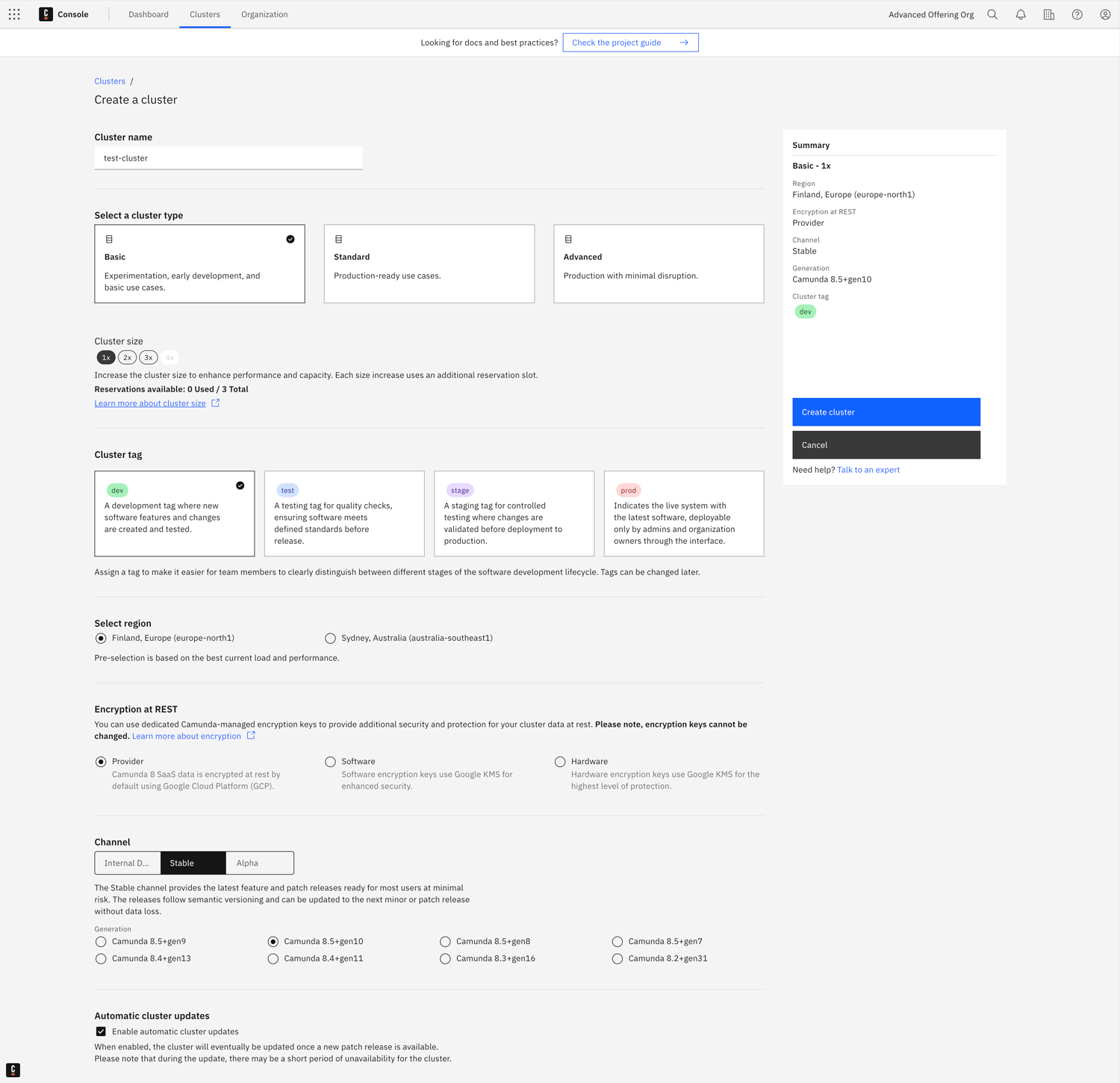 cluster-creating-modal