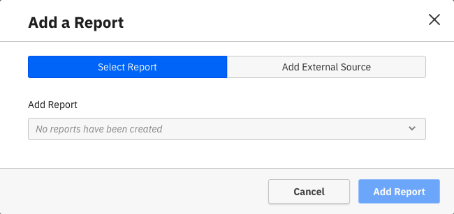 add a report modal