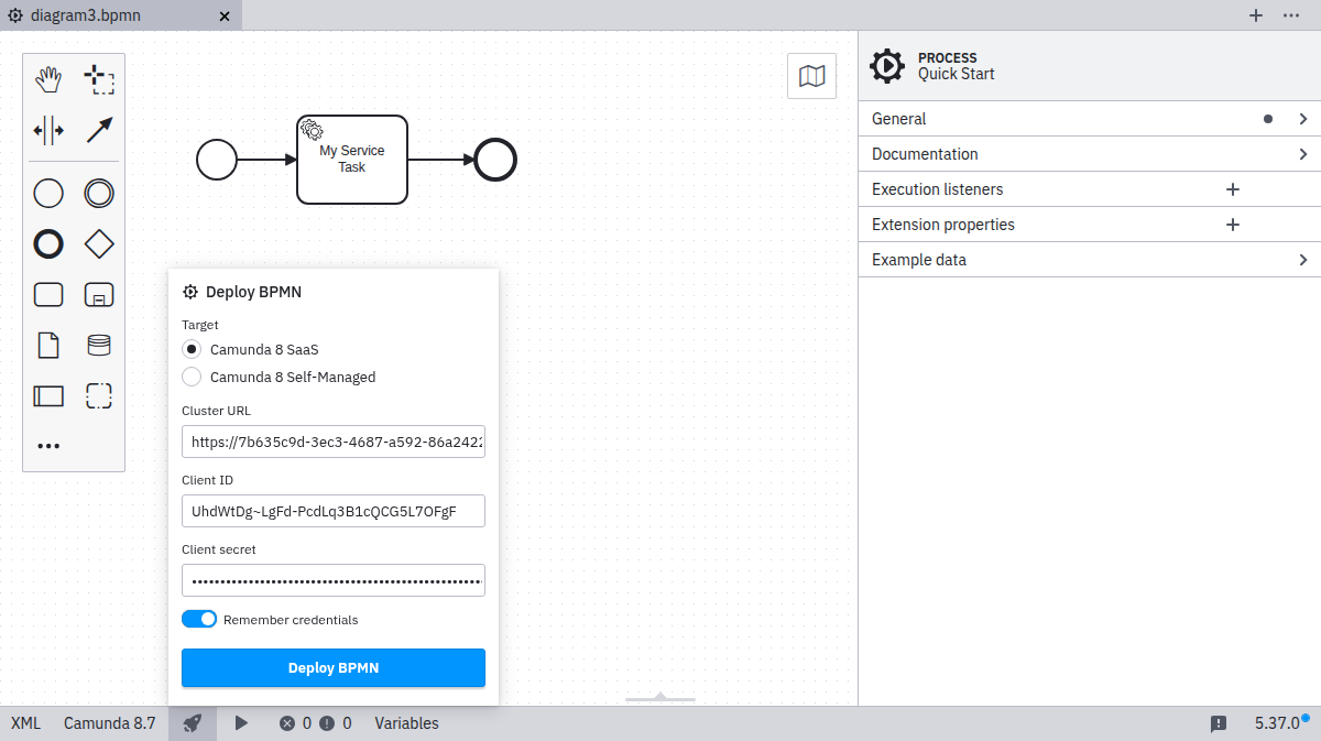 deployment via Camunda 8