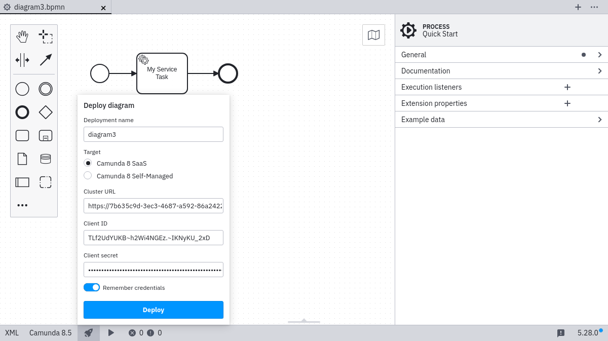 deployment via Camunda 8