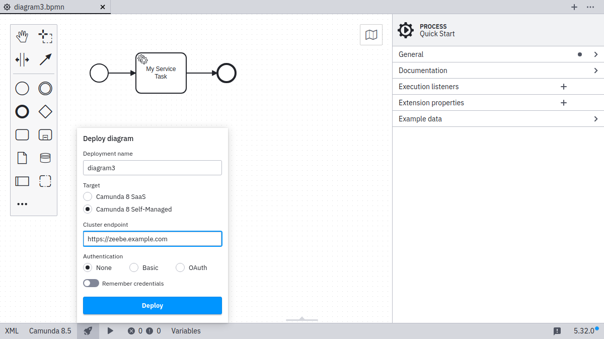 deployment via Camunda 8