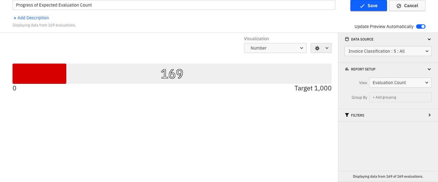 Progress Bar visualization for Decision Evaluation Count