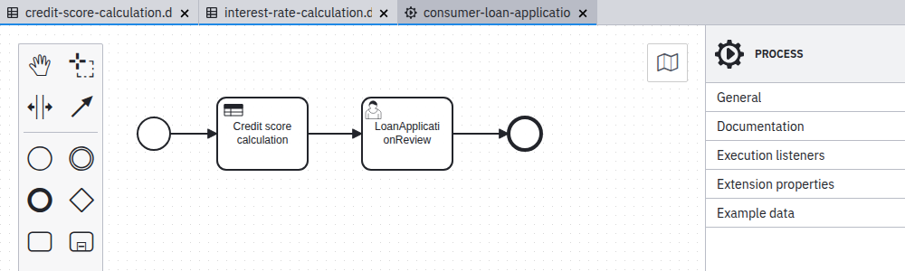 Process application file grouping