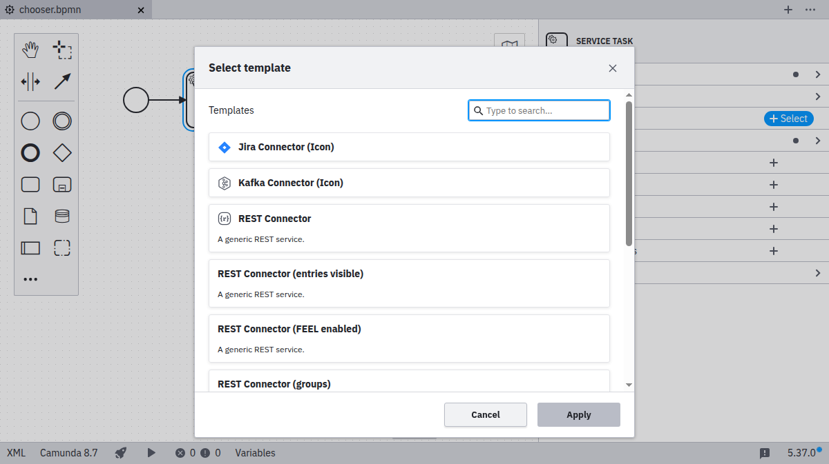 Modal Menu