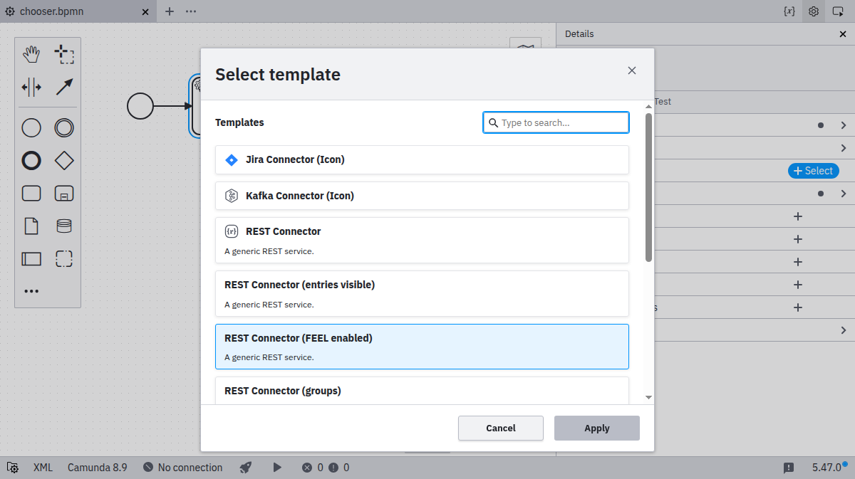 Modal Menu