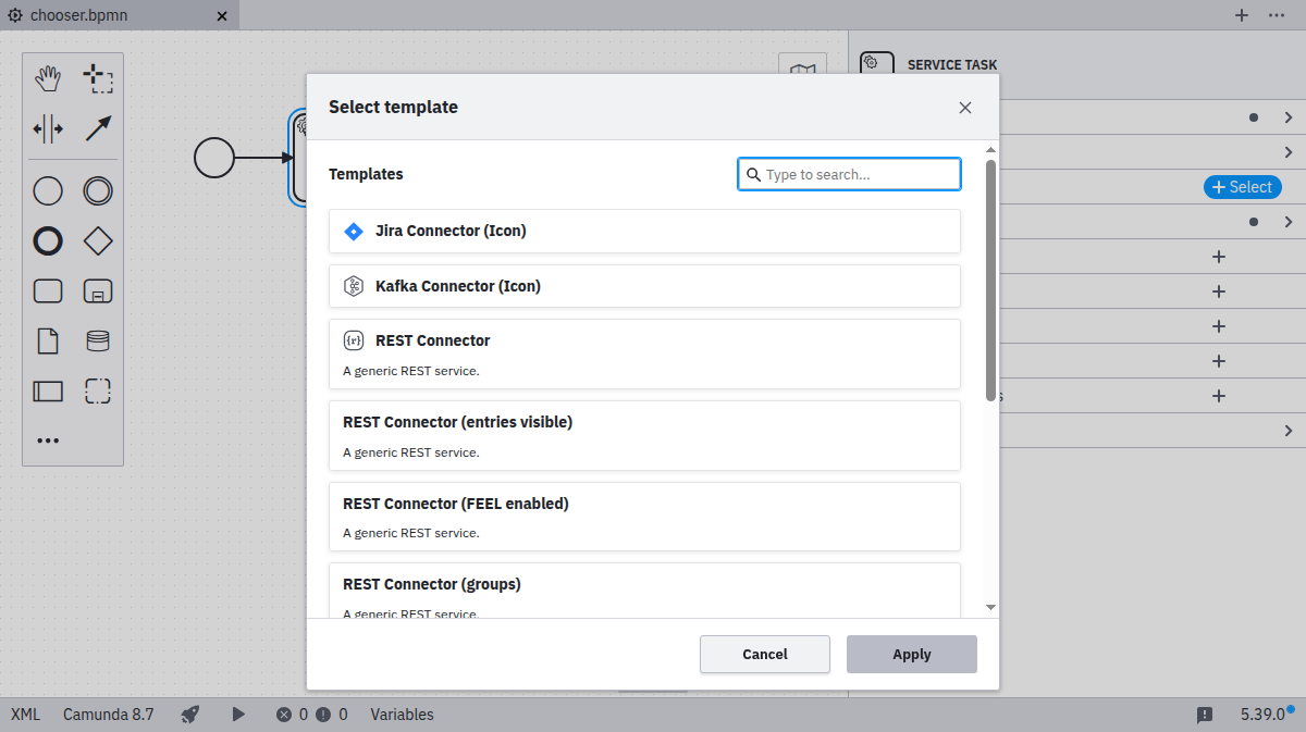 Modal Menu