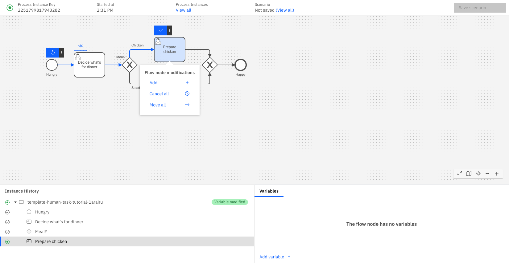 modify process instance