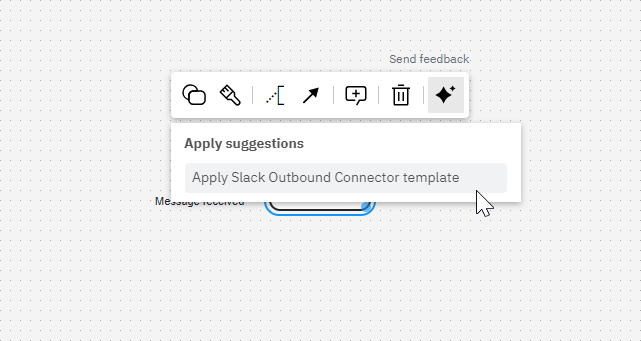 suggestion to apply a Slack outbound Connector template