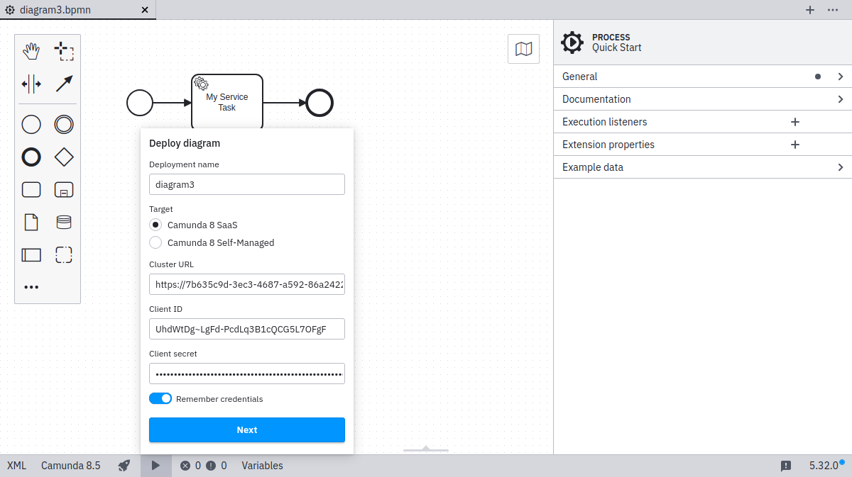 start instance successful