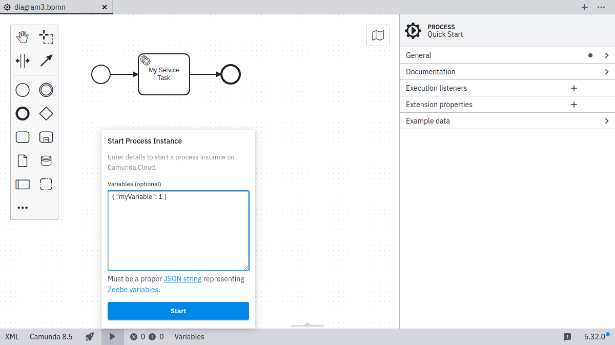 start instance successful