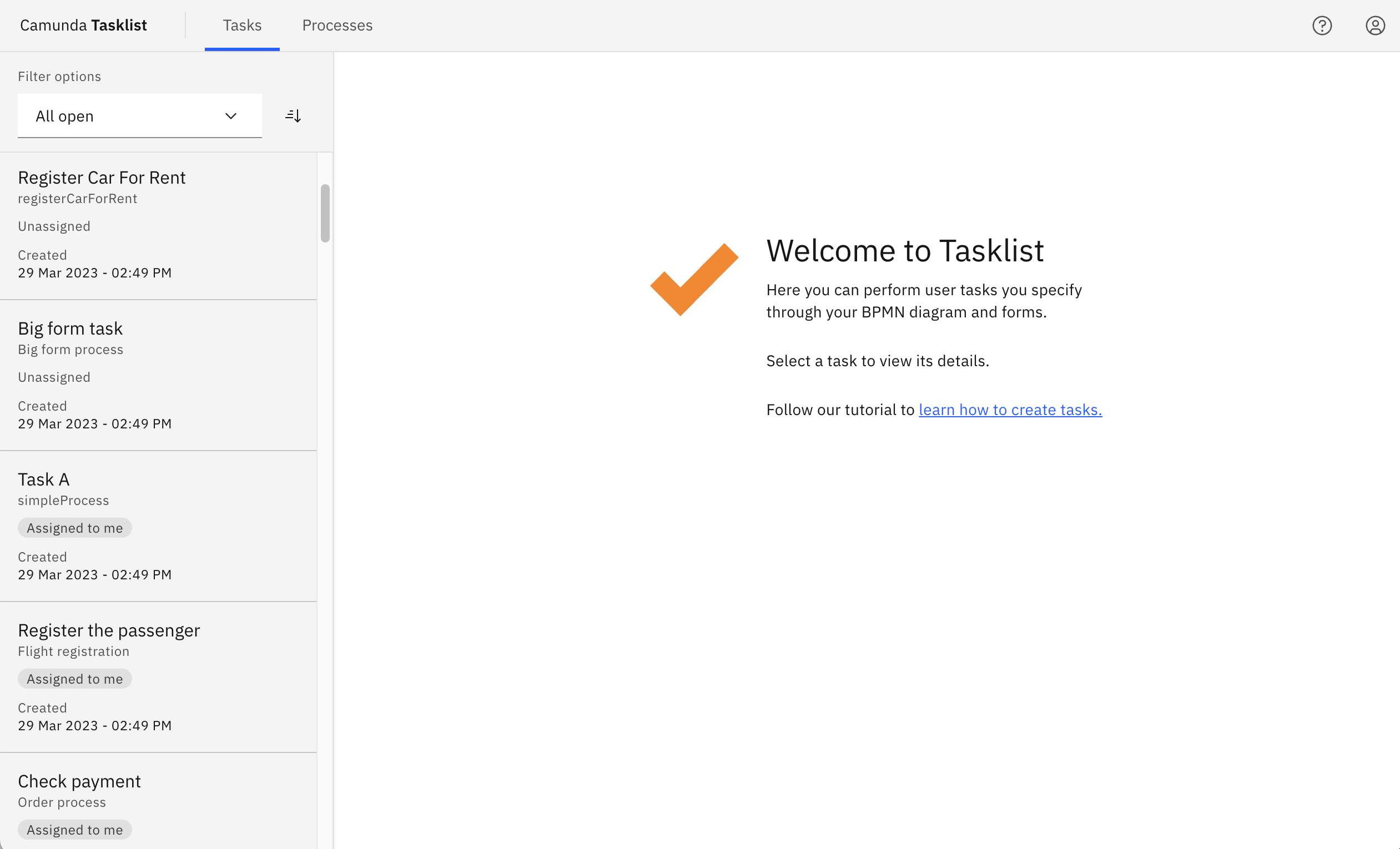 tasklist-start-screen