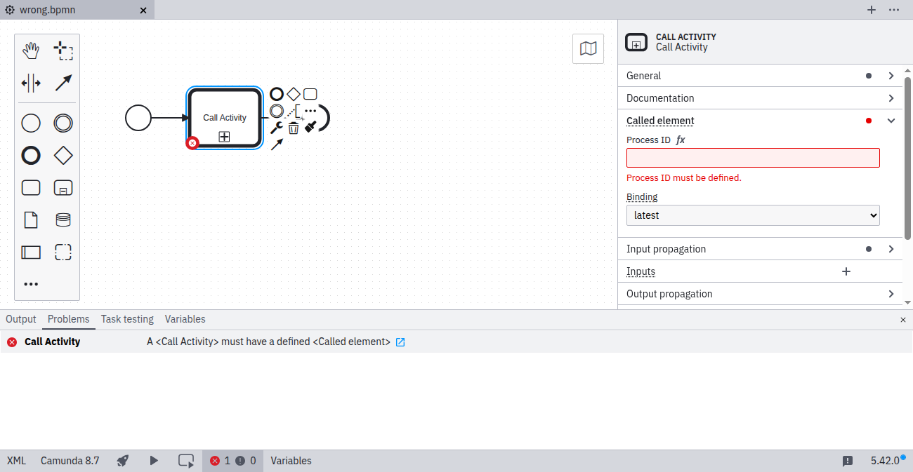 No process ID specified