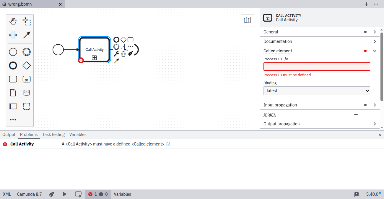 No process ID specified