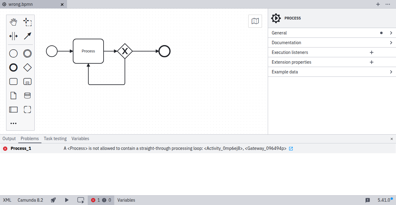 Straight-through processing loop